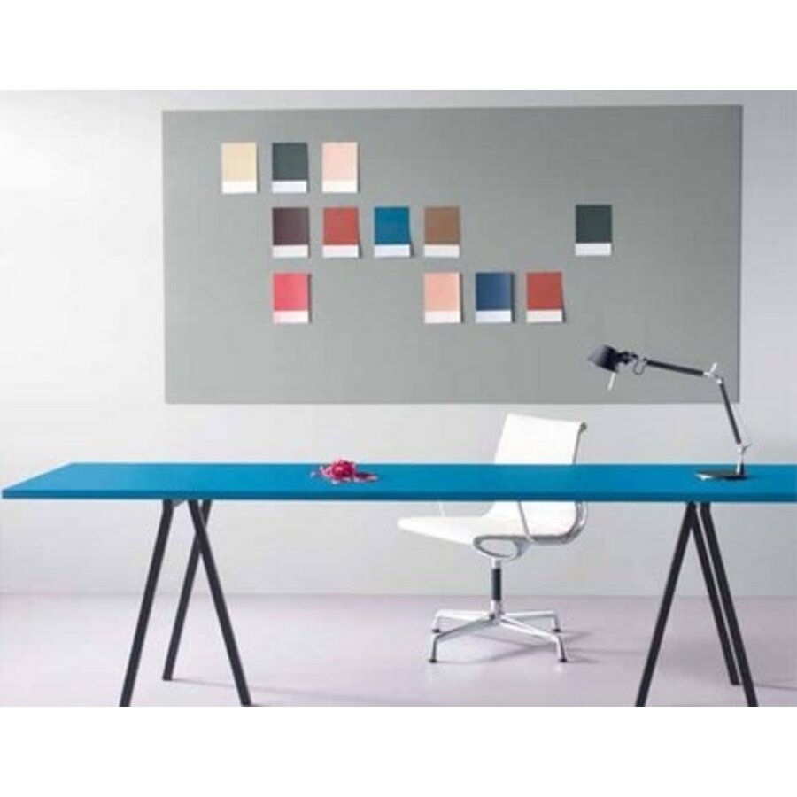 Prikbord Bulletin met Softline profiel en montage set. Kleur 2166 - Nutmeg Spice-2