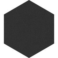 thumb-Prikbord Bulletin zeshoekig, afmeting 60 x 52 (b x h) cm kleur zwart-2209-1