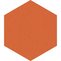 thumb-Prikbord Bulletin zeshoekig, afmeting 60 x 52 (b x h) cm kleur oranje-2211-1