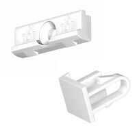 Montageset voor 10 meter Contour Rail, kleur wit