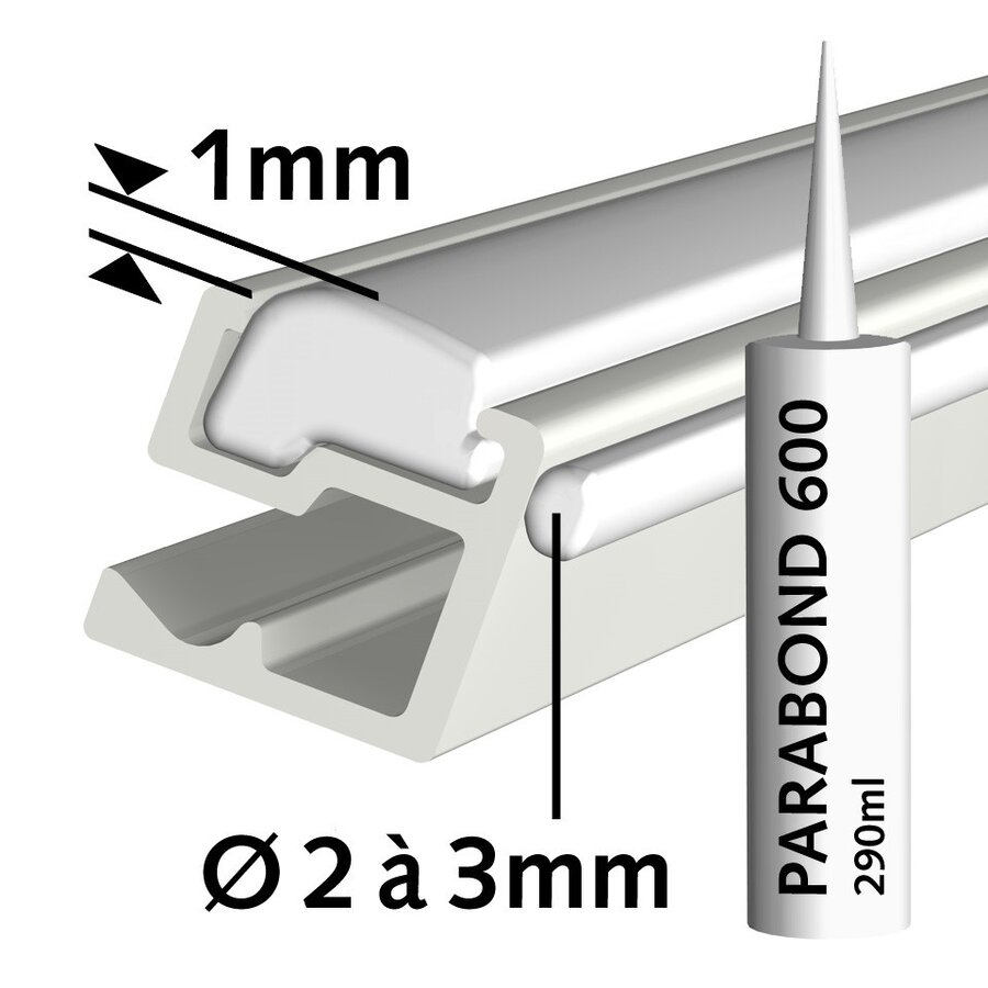 Artiteq Contour Railm, wit primer RAL 9016, het kleinste schilderij-ophangsysteem voor aan de wand, 5 lengtes van 3 meter. 20 kg/m.-8
