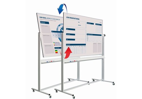 Kantelbaar whiteboard met eigen bedrukking 