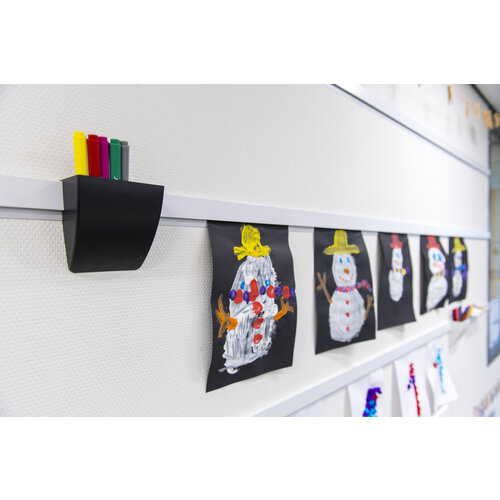 Info Rail Me zwart, opbergbakje 