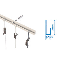 thumb-Artiteq Classic Rail aluminium kleur, 5 lengtes van 3 meter-5