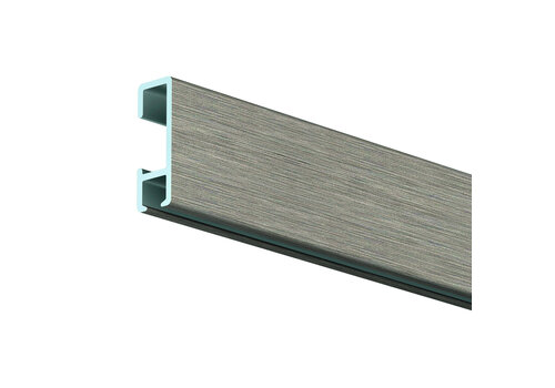 Click Rail geborsteld aluminium | 15 meter 