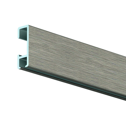 Click Rail geborsteld aluminium 