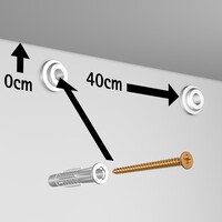 thumb-Artiteq Click Rail van geborsteld aluminium, Schilderij ophangsysteem voor aan de wand. belastbaar tot 20 kg/m. 5 lengtes van 3 meter.-6