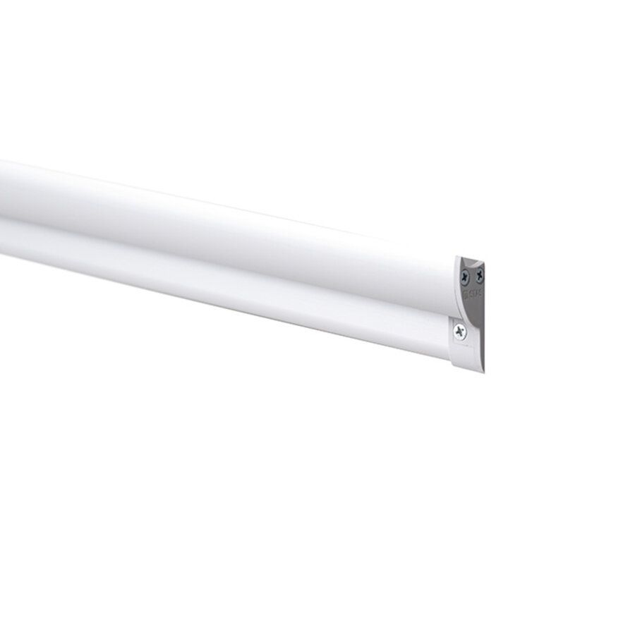 Stas Knikker Rail wit, 2 lengtes van 200 cm. Incl. montage matariaal-6