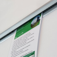 thumb-Stas Knikker Rail wit, 2 lengtes van 200 cm. Incl. montage matariaal-3