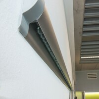 thumb-Stas Knikkerrail aluminium kleurig, 2 lengtes van 200 cm. Inclusief montage materiaal-2