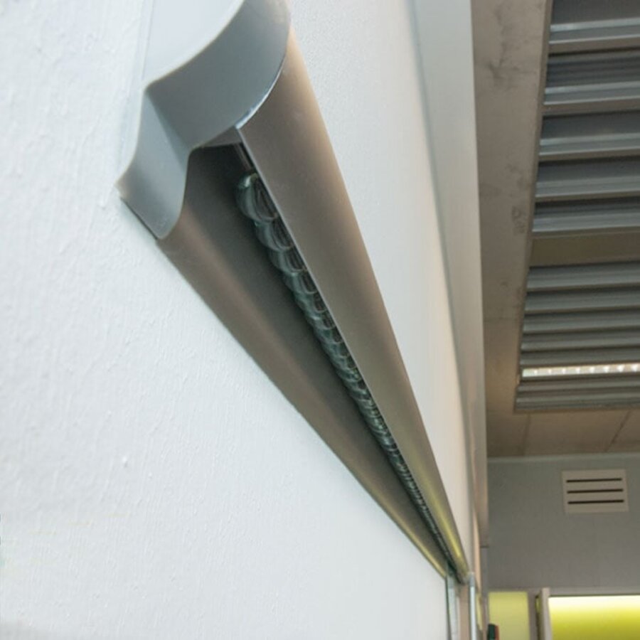 Stas Knikkerrail aluminium kleurig, 2 lengtes van 200 cm. Inclusief montage materiaal-2