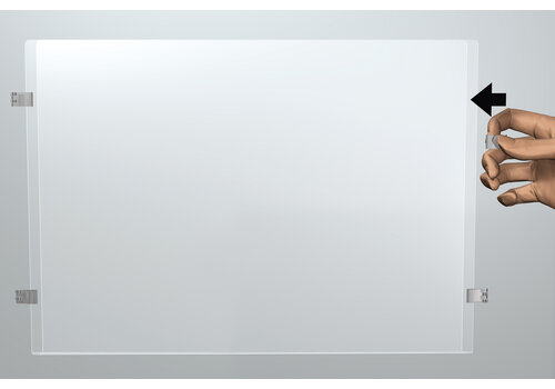Display plexiglas A4 liggend, 6 stuks 