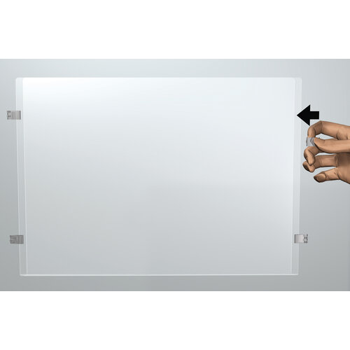 Display plexiglas A4 liggend, 6 stuks 