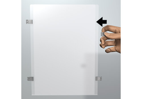 Display plexiglas A4 staand, 6 stuks 