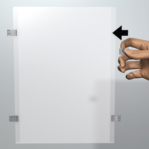 Display plexiglas A4 staand, 6 stuks 