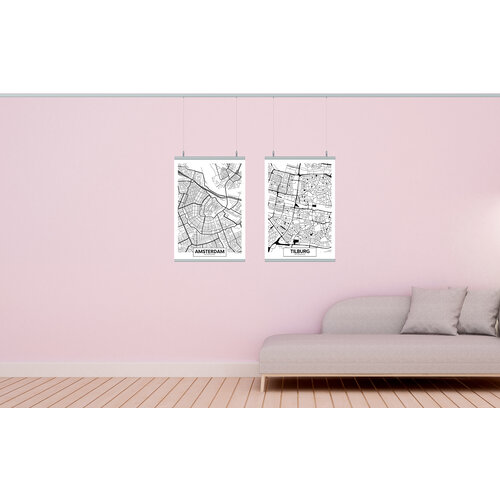 Poster ophangset, breedte 70 cm. 