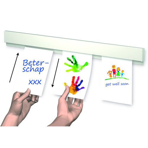 Info Rail wit, 25 cm. 