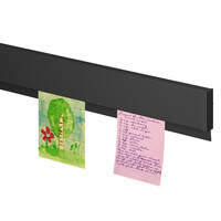 thumb-Artiteq Info Rail zwart structuur, lengte 100 cm. 6 stuks-1