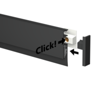 thumb-Artiteq Info Rail zwart structuur, lengte 100 cm. 6 stuks-3