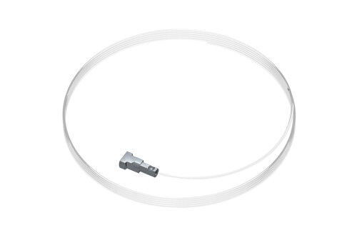 Perlonkoord 1 mm. met Twister, 200 cm. 