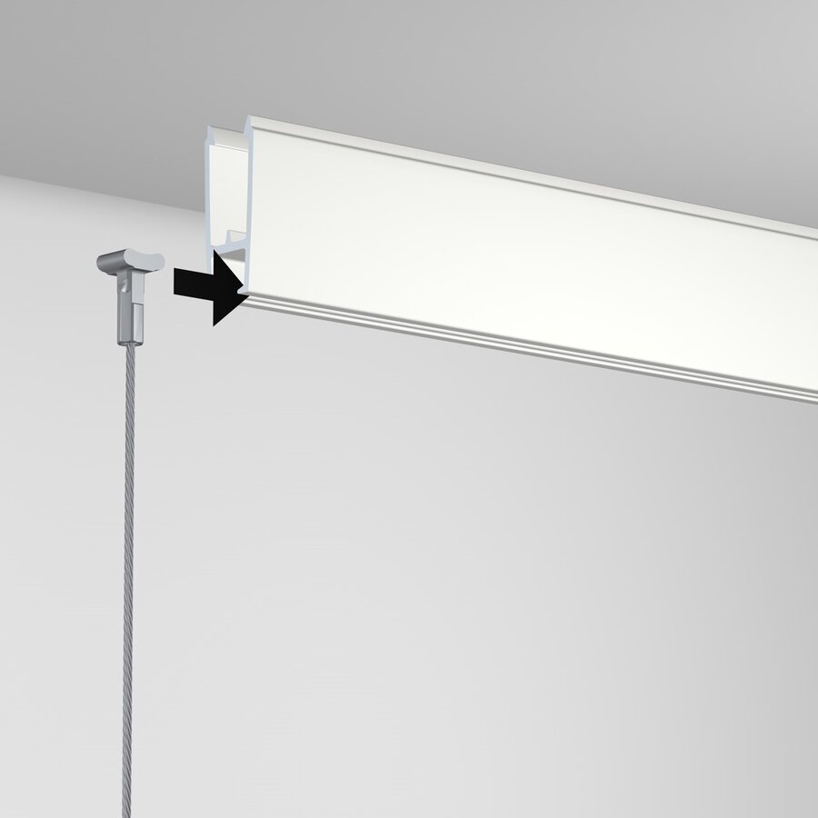 Artiteq 2 mm. staaldraad met Solid Slider, lengte 250 cm.-3