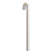 thumb-Artiteq Classic Rail+ 4 mm. wit stalen stang. max. 40 kg./meter, lengte 200 cm.-1