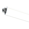 Artiteq schilderij-ophangsystemen Artiteq Up Rail wit-RAL 9016 primer: Schilderij Ophangsysteem voor aan het plafond, 5 lengtes van 3 meter.