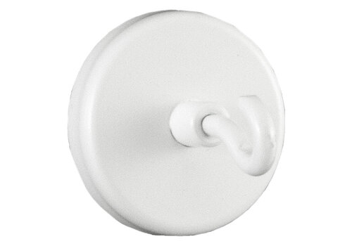 Witte plafond magneet met haak, 12,5 kg. 