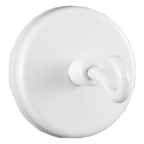 Witte plafond magneet met haak, 20 kg. 
