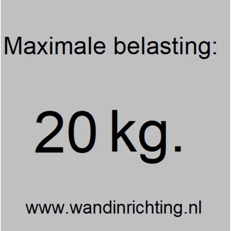 Artiteq Classic Rail+ 4 mm. witte stang met S-knik, max. 20 kg, lengte 200 cm-3