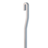 Artiteq schilderij-ophangsystemen Artiteq Classic Rail+ 4 mm. alu. stang met S-knik, max 20 kg, lengte 200 cm.