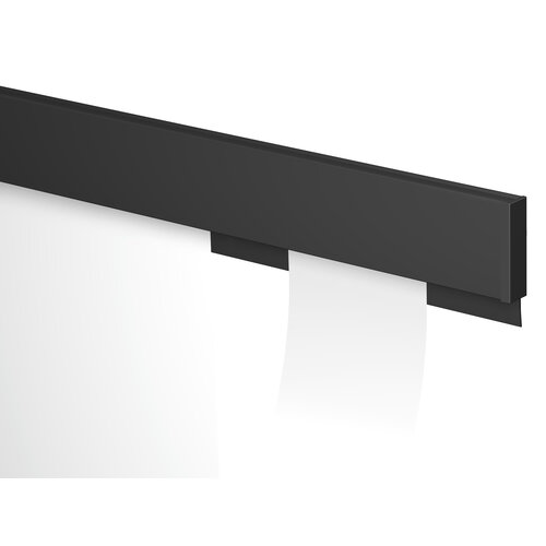 Info Rail zwart structuur, 100 cm. 6 stuks 