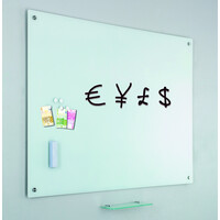 thumb-Stijlvol glasbord van wit gehard veiligheidsglas, 45 x 60 cm-1