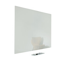 thumb-Stijlvol glasbord van wit gehard veiligheidsglas-1