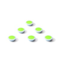thumb-Groene sterke memo magneten speciaal voor glasbord,  6 stuks.-1