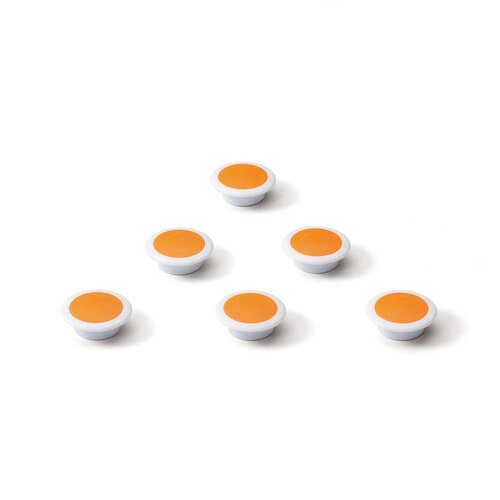 Gele memo magneten glasbord 