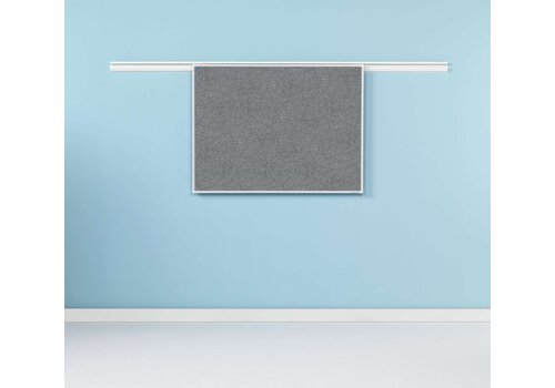 Prikbord grijs | 90 x 120 cm. 