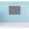 Smit-Visual Prikbord donkergrijs vilt met PartnerLine profiel afm. 90 x 180 cm.