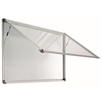 thumb-Binnen-buiten wit vitrine Recto met veiligheidsglas en gasveer | 90 x 127 cm.-3