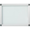 Smit-Visual Binnen-buiten wit vitrine Recto met veiligheidsglas en gasveer | 90 x 169 cm