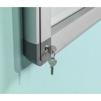 thumb-Binnen-buiten wit vitrine Recto met veiligheidsglas en gasveer | 90 x 190 cm-5