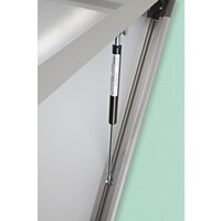 thumb-Binnen-buiten wit vitrine Recto met veiligheidsglas en gasveer | 90 x 190 cm-6
