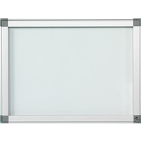 thumb-Binnen-buiten wit vitrine Recto met veiligheidsglas en gasveer | 90 x 190 cm-1