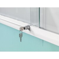 thumb-Binnenvitrine wit met schuifdeuren van veiligheidsglas, 90 x 120 cm.-6