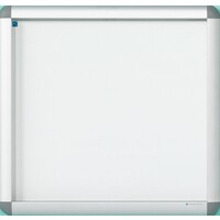 thumb-Binnen-, buiten alu vitrine Rondo achterwand magnetisch met veiligheidsglas en slot, 60 x 45 cm-1