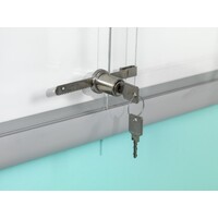 thumb-Binnen-, buiten alu vitrine Rondo achterwand magnetisch met veiligheidsglas en slot, 60 x 66 cm-3
