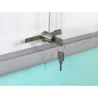 thumb-Binnen-, buiten alu vitrine Rondo achterwand magnetisch met veiligheidsglas en slot, 90 x 87 cm-3