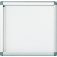 thumb-Binnen-, buiten alu vitrine Rondo achterwand magnetisch met veiligheidsglas en slot, 90 x 87 cm-1
