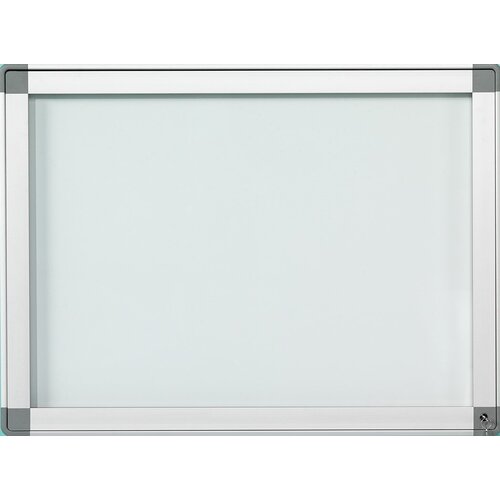 Buiten vitrine wit, draaideur, 12 x A4 