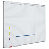thumb-Planbord 6 werkdagen met dagenstrook, 90 x 120 cm.-1